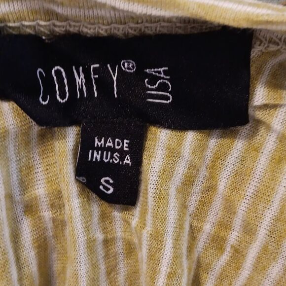 Comfy USA Striped Assymetrical Shift. Coastal. Beachy - Picture 9 of 9